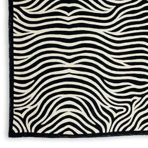    Sonoma Home Zebra Crewel Rug, Black & Ivory, 5x8