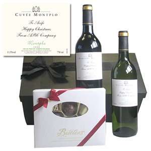 Personalised Wine Duo and Chocolates 