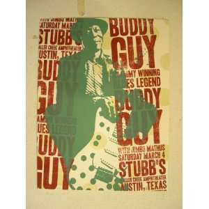  Buddy Guy Grammy Winning Blues Silk Screen Poster