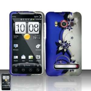  PURPLE VINES Hard Rubber Feel Plastic Design Case for HTC 