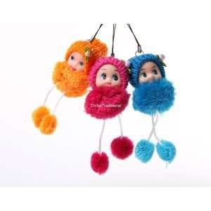 Cute Girls Yarn Doll Key Chain