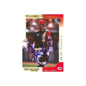 Corky Miller, Cincinnati Reds, 2003 Donruss Team Heroes Autographed 