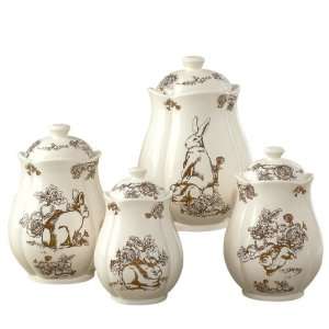  Brown Bunny Canister Set
