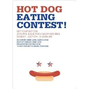  Hot Dog Eating Contest Summer Party Invitations Health 