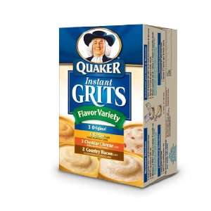Quaker Instant Grits Flavor Variety 12 Servings  Grocery 
