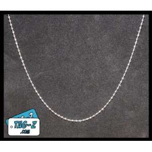  25   27 Inch Nickel Plated Steel Ball Chain Necklace   2 