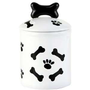Creature Comforts Treat Jar   Small   Black & White (Quantity of 2)