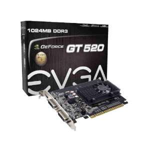  EVGA GeForce GT 520 1024 MB DDR3 PCI Express 2.0 2DVI/Mini 