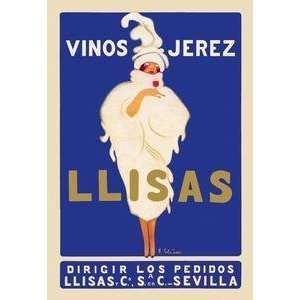  Vintage Art Vinos Jerez Llisas   02144 6