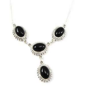  Necklace silver Heaven onyx. Jewelry
