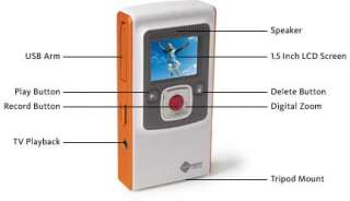 Flip Video Ultra Series Camcorder, 60 Minutes (Orange) Flip Video 
