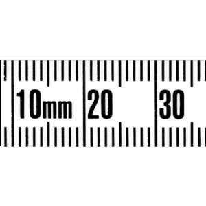    Adhesive Ruler 1/2 Wide, 1mm & 10cm Grads