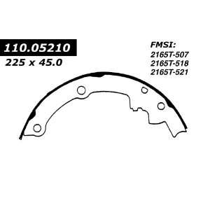 Centric Parts, 111.05210, Centric Brake Shoes Automotive
