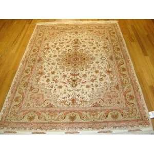    4x7 Hand Knotted Tabriz Persian Rug   70x411