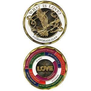  1 Corinthians 134 8 What is Love Military Challenge Coin 