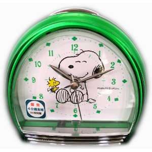  Mini Size Green Snoopy Alarm Clock   Snoopy Desk Clock 