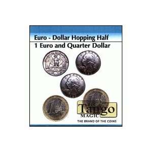  Euro Dollar Hopping Half (1 Euro and Quarter Dollar) by 