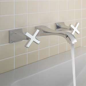 Mico 1510.CPD6 Polished Chrome D6 Cross Handle Bathroom Sink Faucets 