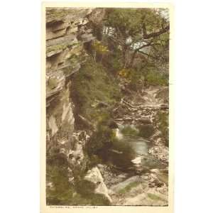  1930s Vintage Postcard Waterslide Doone Valley Devon 