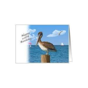  Birthday, 106th, Pelican, Seascape Card Toys & Games