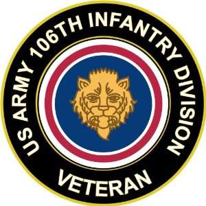  US Army Veteran 106th Infantry Division Sticker Decal 3.8 