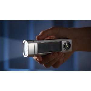 Solar Power Led Handheld Flashlight W/ Compass By Collections Etc