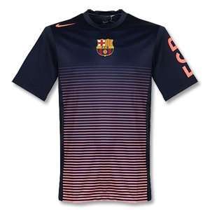  2010 Barcelona Pre Match Top   Navy/Red