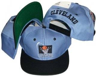  Cleveland Cavaliers Blue/Black Two Tone Plastic Snapback 