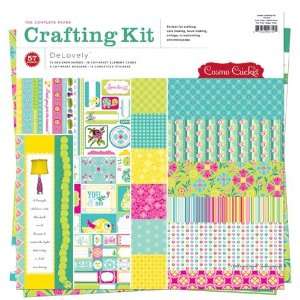  Cosmo Cricket DeLovely Scrapbook Paper Crafting Kit, 12 