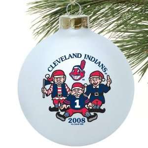 Cleveland Indians White 2008 Collectors Series Ornament  