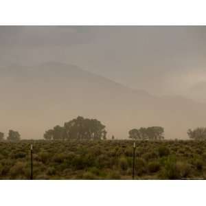 Sandstorm Blowing Up against the Sangre de Cristo Mountains, Colorado 