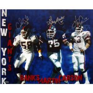  NY Giants Banks / Carson / Martin Defense Collage Sports 