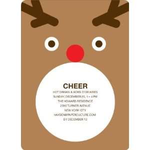  Rudolph the Red Nosed Reindeer Holiday Invitation Health 
