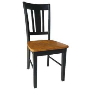   10P Dining Essentials San Remo Splatback Chair in Black/Cherry C57 10P