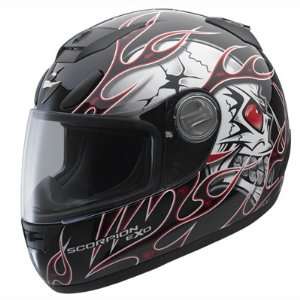  Scorpion EXO 700 Crackhead Helmet Red XS Automotive