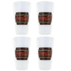  Coca Cola 11223 21oz Flare Plastic Cups   Set of 4 