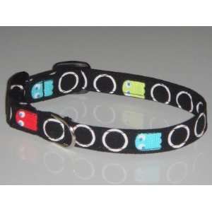  PacMan Ghost Monster Video Game Dog Collar X Small 1/2 