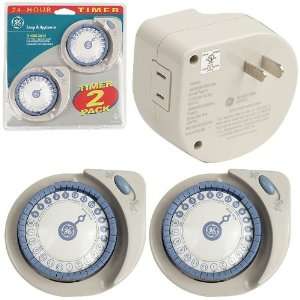  GE Lamp & Appliance 24 Hour Timer   2 Pack   Home and 