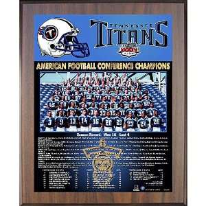   Titans 1999 Team Picture Plaque  Brown 11X13