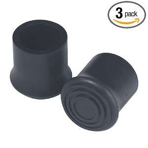 Cosco Ability Care 1.125 Inch Replacement Walker Tips, Black (2 Tips 
