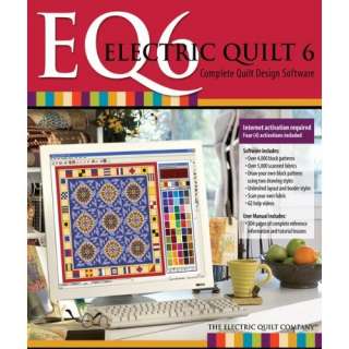  Electric Quilt 6 EQ6 Quilt Design Software with Manual