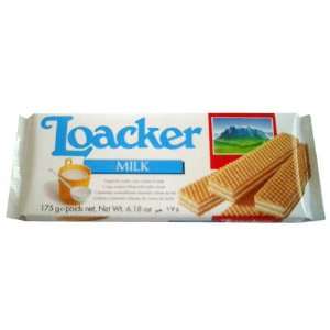 Loacker Milk Filled Wafers 6.18oz (175g) Grocery & Gourmet Food