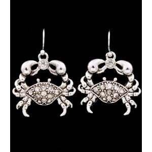  Sea Creature Sea World Crab Crystal Stone Fashion Earrings 