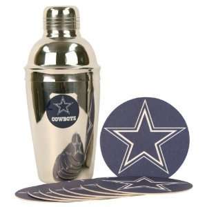  Dallas Cowboys Shaker and Coaster Gift Set Kitchen 