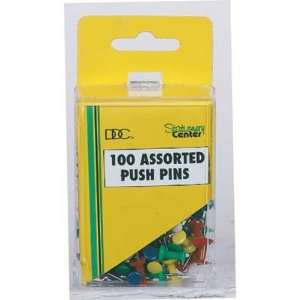  PUSHPINS ASSORTED IN BOX 100PIECE (Sold 3 Units per Pack 