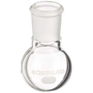 Chemglass CG 1506 82 Glass 10mL Heavy Wall Single Neck Round Bottom 