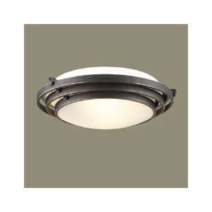 PLC Lighting 1619 WH White Cascade Art Deco / Retro Flushmount Ceiling 