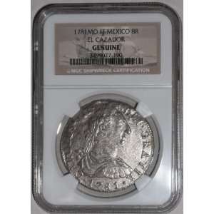   El Cazador Shipwreck Treasure Coin,ngc Certified 1781 
