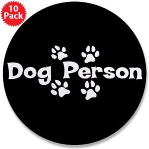  3.5 Button (10 Pack) Dog Person 