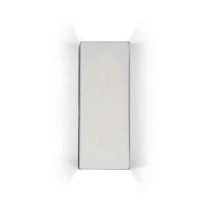 A19 1803 A31 Satin White Islands of Light Modern Sconce Flores Cube 